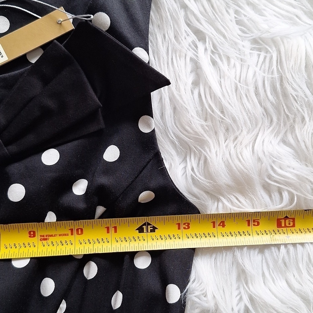 NEW LC Lauren Conrad Polka Dot Fit and Flare Dress - Picture 13 of 16
